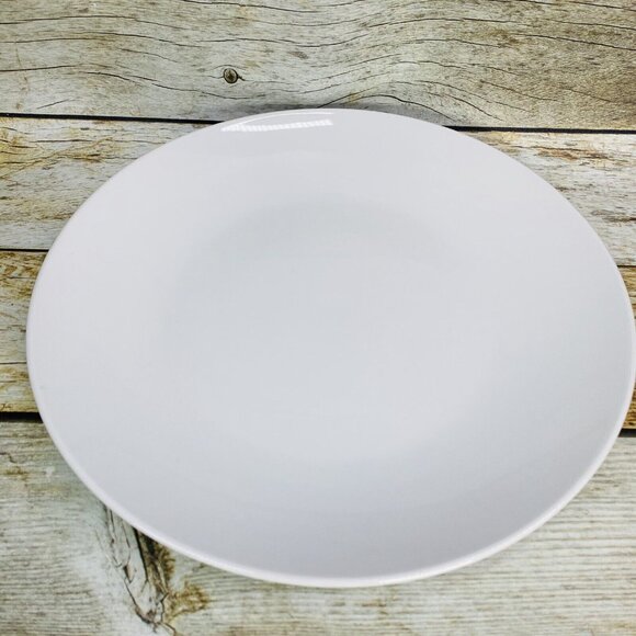 Denmark Tools For Cooks White Oven Safe Coupe 10.5" Porcelain Dinner Plate Set 3 - Picture 4 of 15